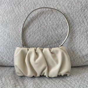 STAUD Bean Bag Shoulder Bag in Cream
